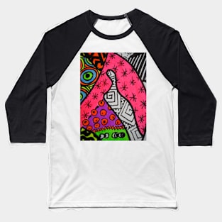 Abstract Fluoro 12 Baseball T-Shirt